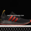 Adidas NMD R1 Boost Shoes Core Black Red Yellow