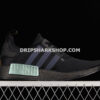 Adidas NMD R1 Shoes Core Black Solar Orange Cloud White