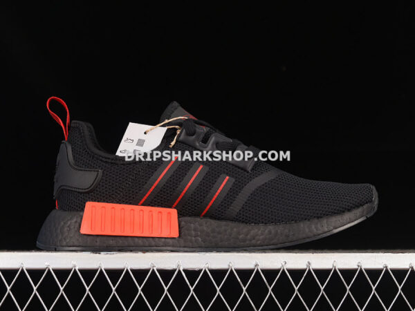 Adidas NMD R1 Core Black Core Black Red