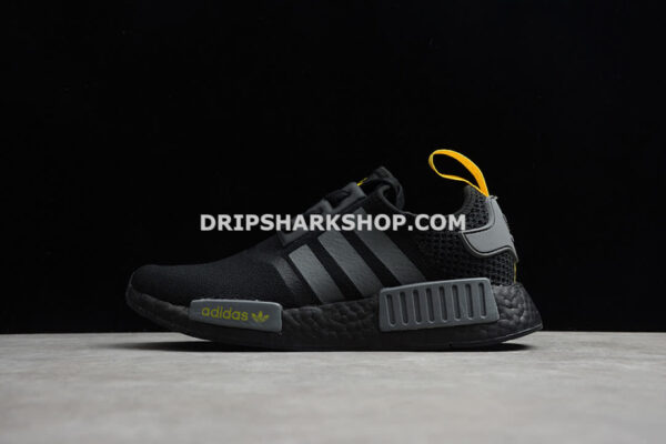 Adidas NMD R1 Shoes Core Black Core Black Yellow