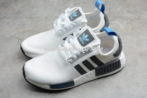 Adidas NMD R1 Shoes Cloud White Core Black Blue