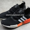 Adidas NMD Ri Shoes Core Black Cloud White Orange - Negro