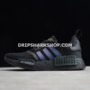Adidas NMD R1 Shoes Core Black Solar Orange Cloud White