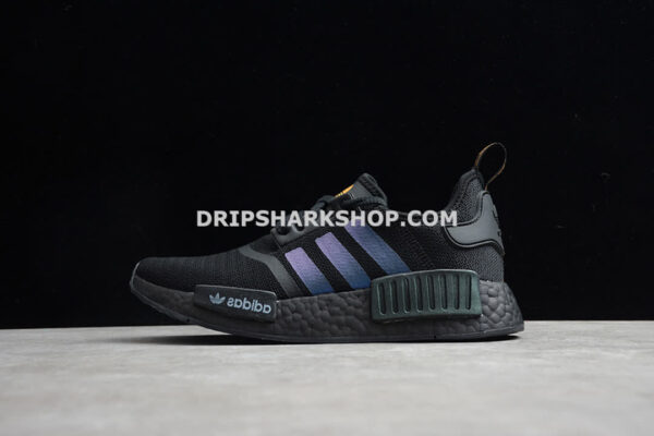 Adidas NMD R1 Shoes Core Black Solar Orange Cloud White