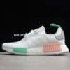 Adidas NMD R1 Shoes Cloud White Grey Two Clear Mint