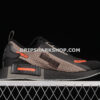 Adidas NMD R1 Spectoo Shoes Core Black Grey Five Solar Red
