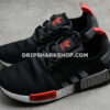 Adidas NMD R1 Shoes Core Black Red Footwear White