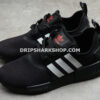 Adidas NMD R1 Shoes Core Black Scarlet Cloud White