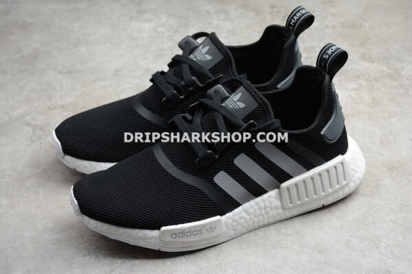 Adidas NMD R1 Shoes Core Black Cloud White Grey