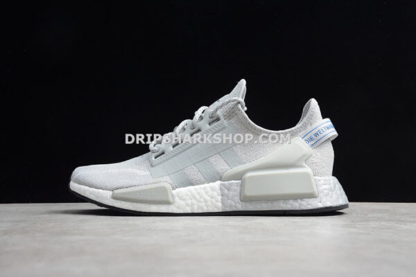 Adidas NMD R1 V2 Shoes Grey Two Silver Metallic Core Black