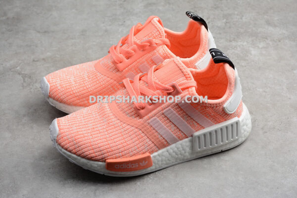 Adidas NMD R1 Shoes Sun Glow Core Black Flat White