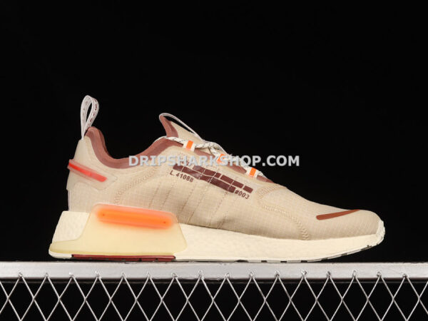 Adidas NMD V3 Boost Shoes Bliss Wild Sepia Off White