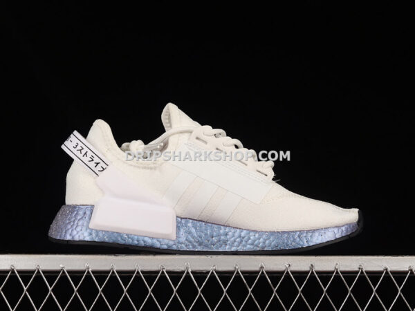 Adidas NMD R1 V2 White Speckled Core Black Supplier Colour Cloud White