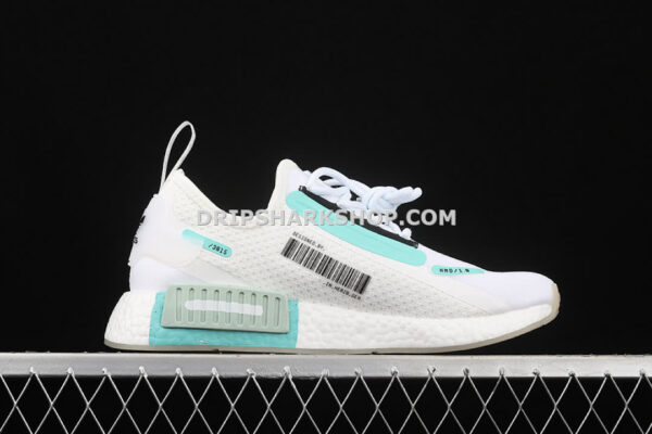 Adidas NMD R1 Spectoo Shoes Cloud White Cyan Black