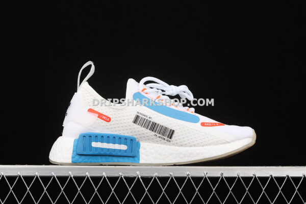 Adidas NMD R1 Spectoo Shoes Footwear White Solar Red Shock Blue
