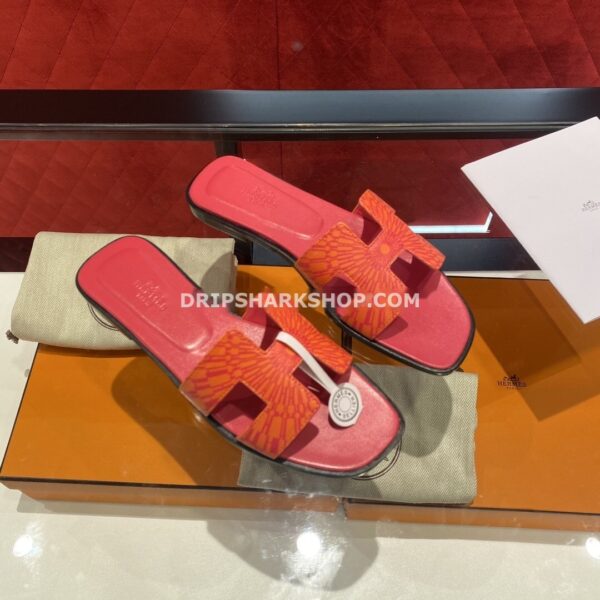 Sandalias Hermes - Oran Fucsia y naranja