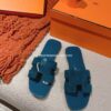 Sandalias Hermes - Oran Azul petróleo