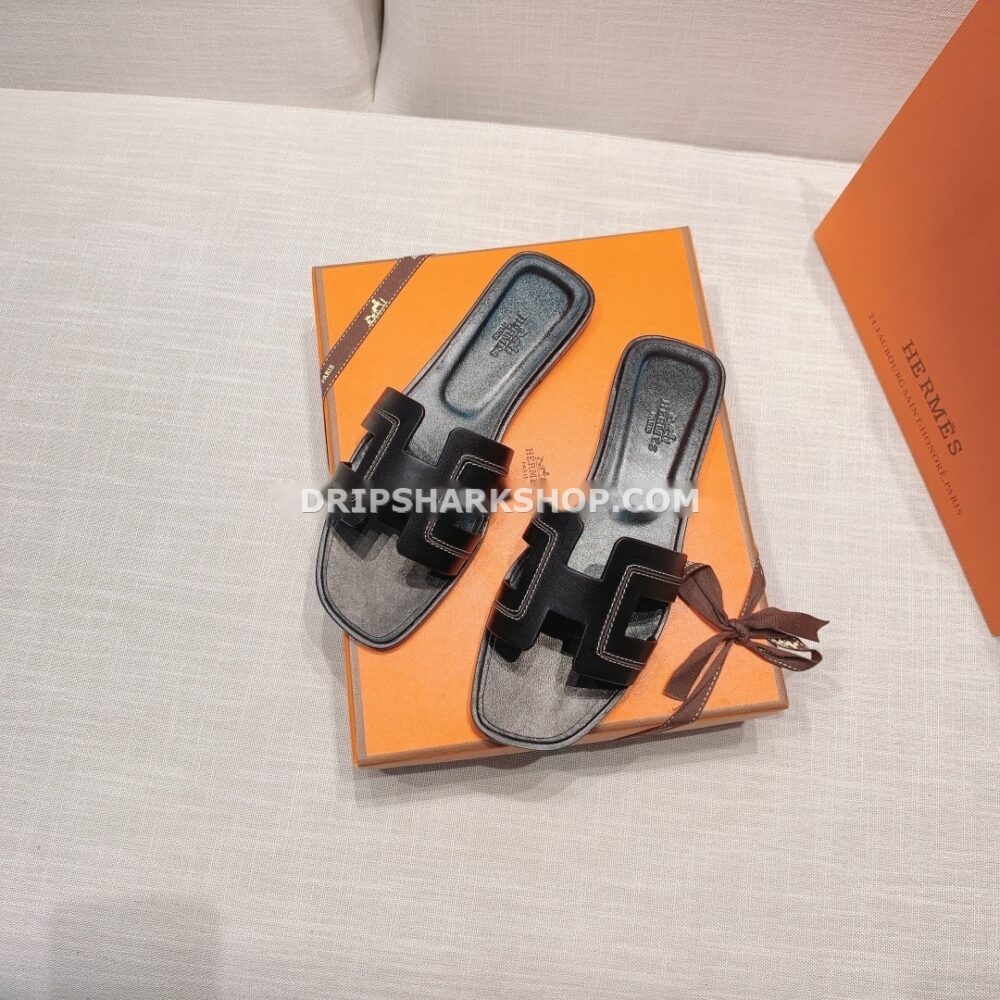 Sandalias Hermes - Oran Negro