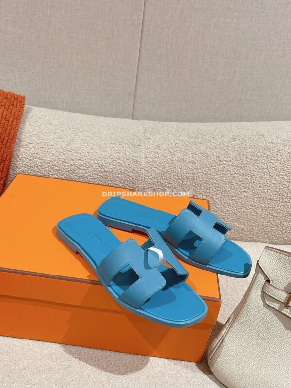 Sandalias Hermes - Oran Bleu Cameo