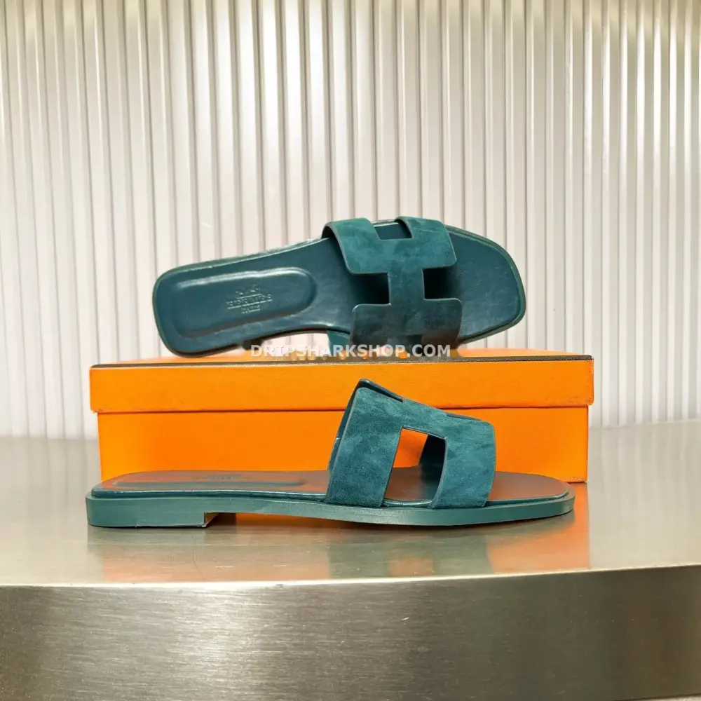Sandalias Hermes - Oran Vert Oxford
