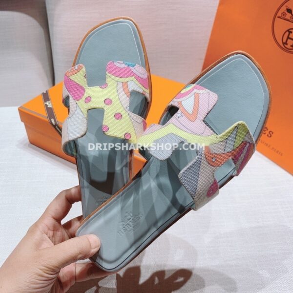 Sandalias Hermes - Oran estampado multicolor