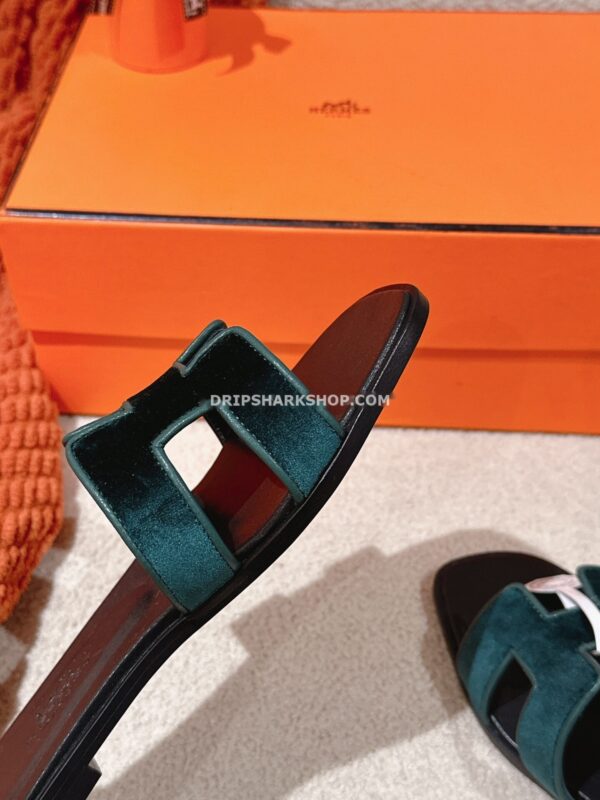 Sandalias Hermes - Oran Vert Foncé