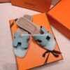 Sandalias Hermes - Oran Bleu Mineral