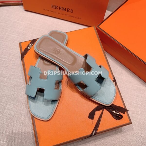 Sandalias Hermes - Oran Bleu Mineral