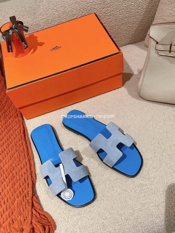 Sandalias Hermes - Oran Bleu Cameo