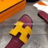 Sandalias Hermes - Oran Amarillo y púrpura