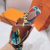 Sandalias Hermes - Oran Marrón con estampado
