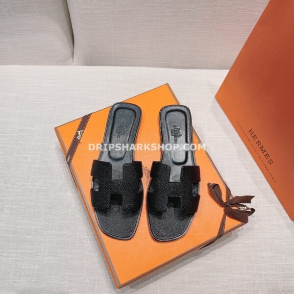 7009abed Sandalias Hermes - Oran Negro