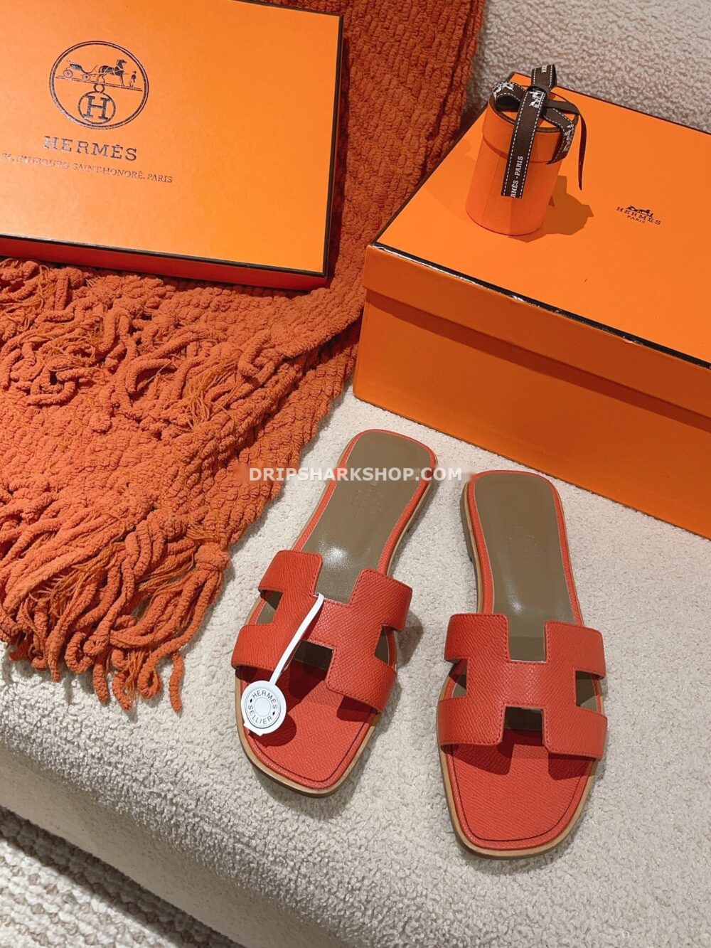 Sandalias Hermes - Oran Naranja