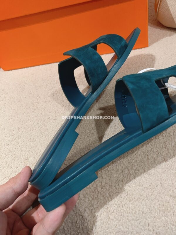 Sandalias Hermes - Oran Azul petróleo