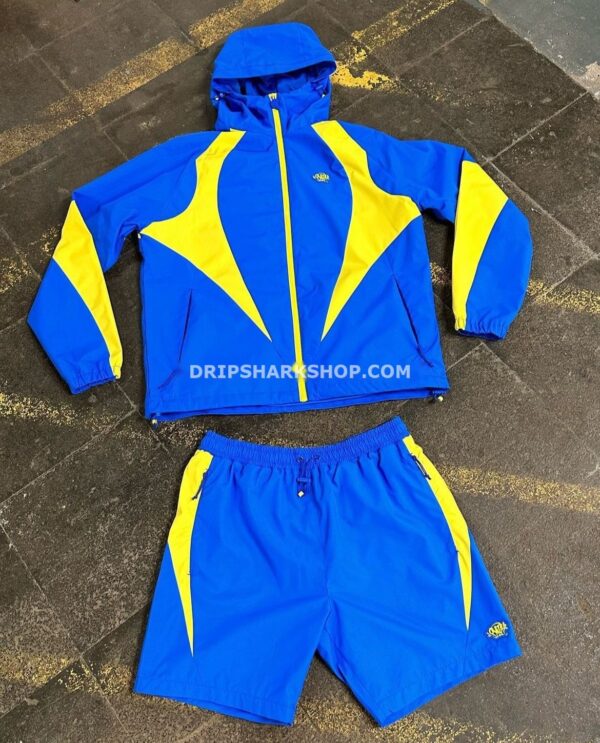 Conjunto corto Syna - azul y amarillo