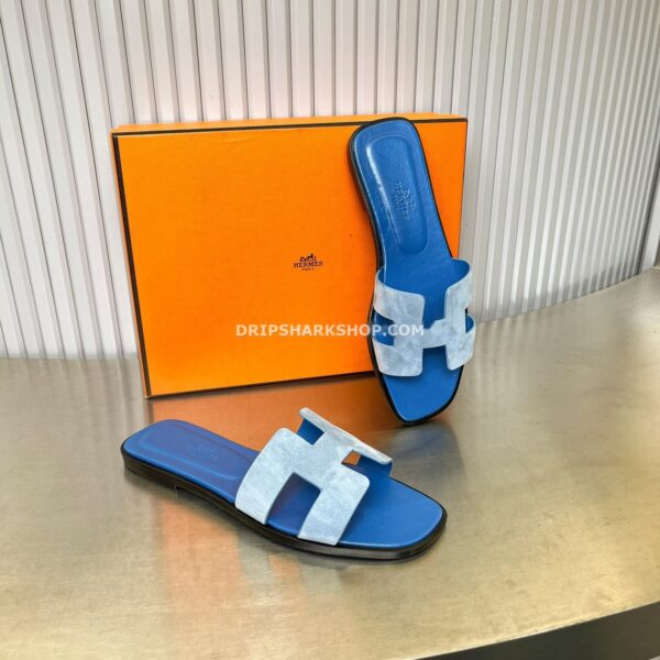 Sandalias Hermes - Oran Bleu Cameo