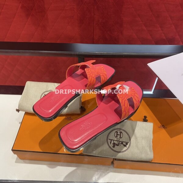 Sandalias Hermes - Oran Fucsia y naranja