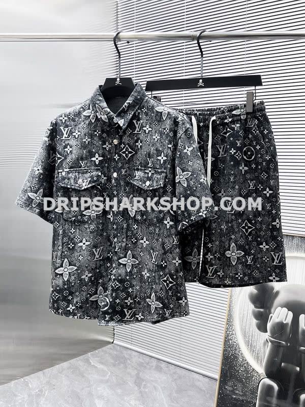 Conjunto corto Louis Vuitton - Negro