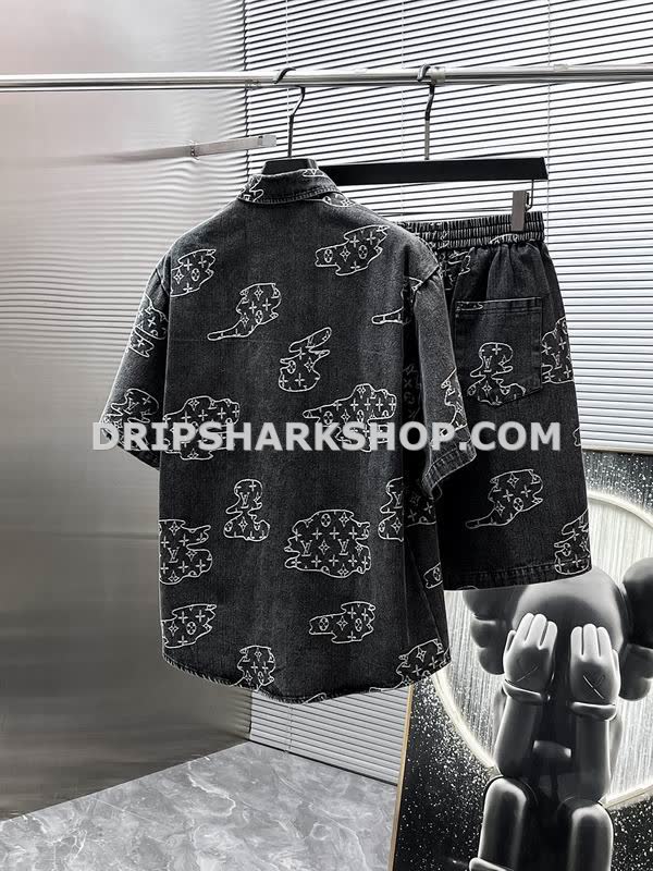 Conjunto corto Louis Vuitton - Negro