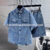 Conjunto corto Louis Vuitton - Azul
