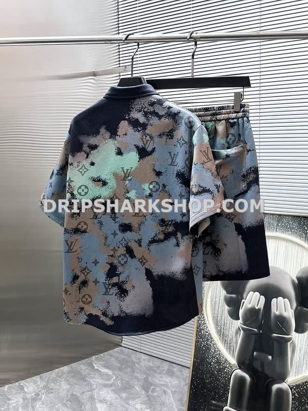 Conjunto corto Louis Vuitton - Gris