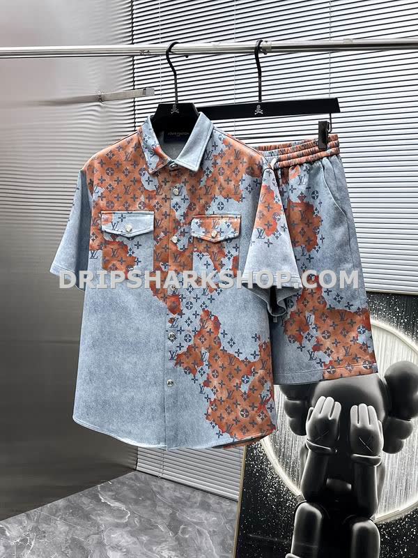 Conjunto corto Louis Vuitton - Gris