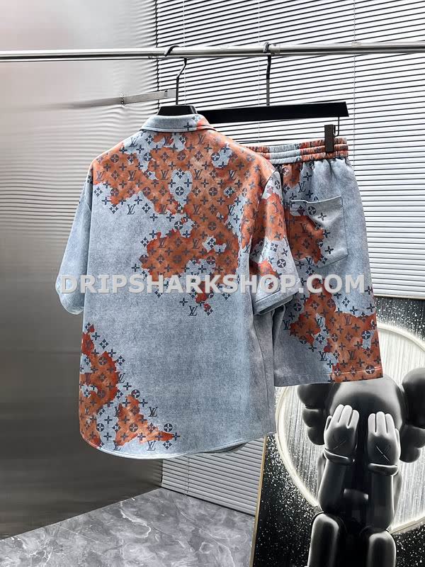 Conjunto corto Louis Vuitton - Gris