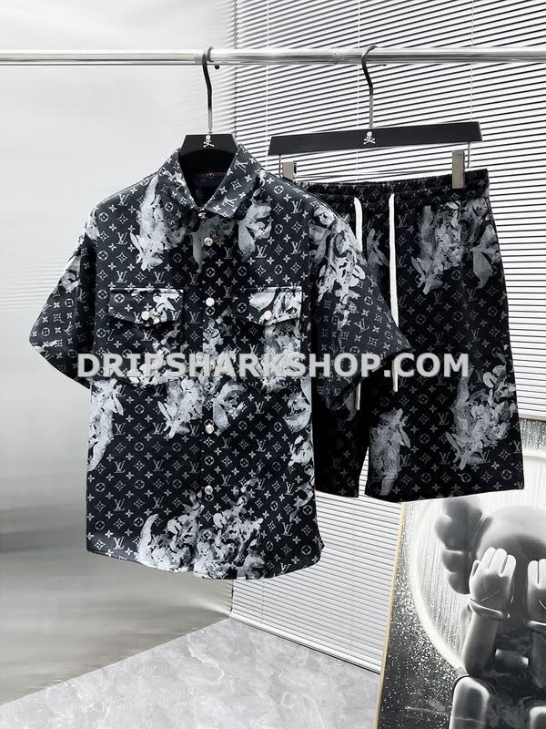 Conjunto corto Louis Vuitton - Negro