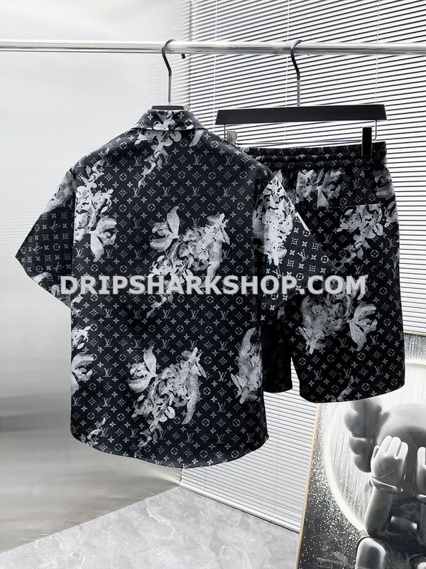 Conjunto corto Louis Vuitton - Negro