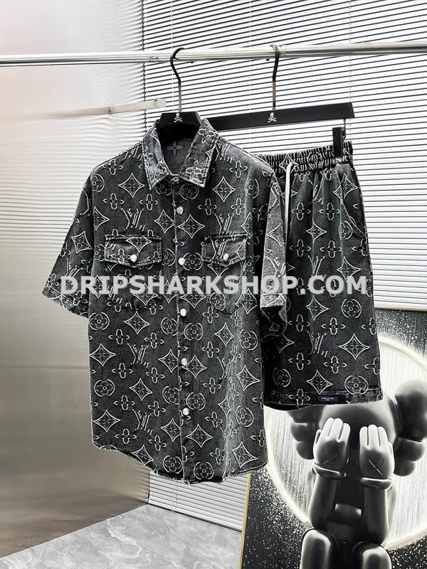 Conjunto corto Louis Vuitton - Negro