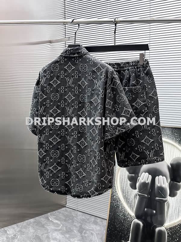 Conjunto corto Louis Vuitton - Negro