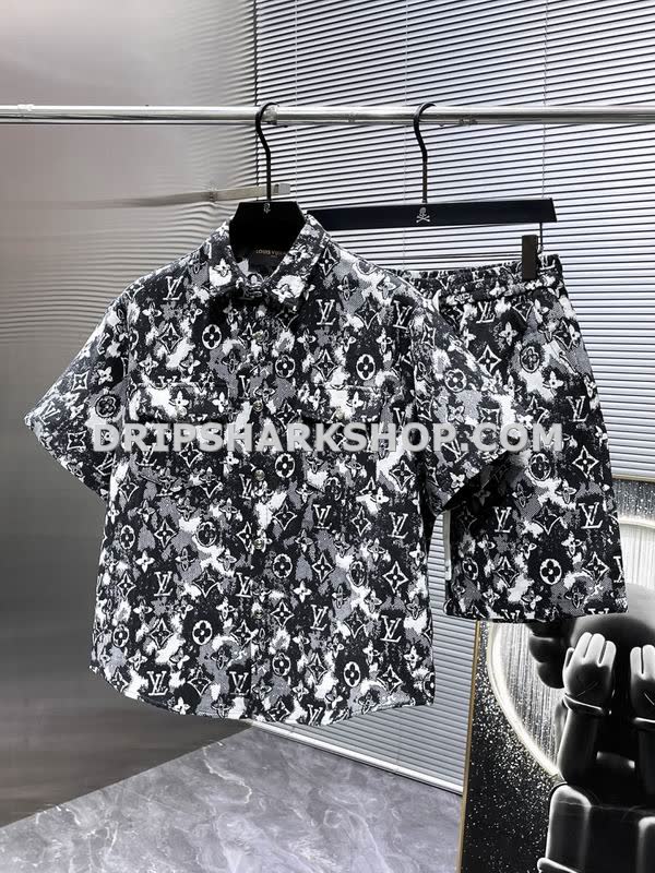 Conjunto corto Louis Vuitton - Negro
