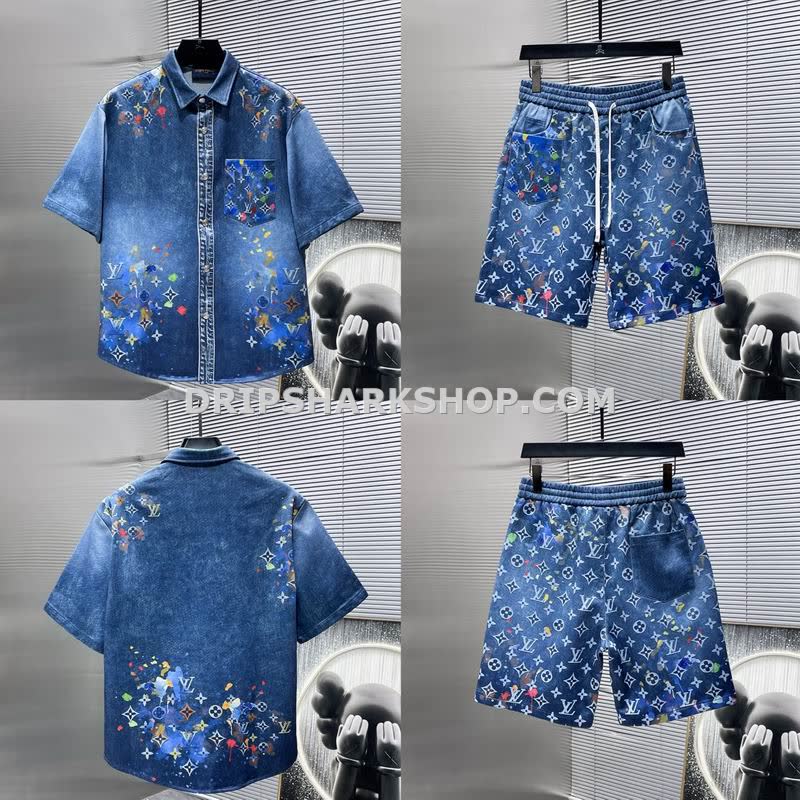Conjunto corto Louis Vuitton - Azul
