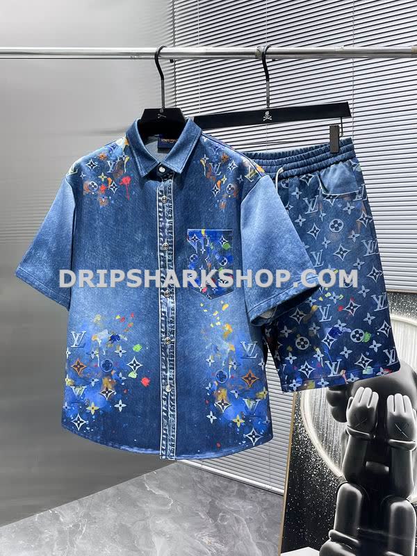 Conjunto corto Louis Vuitton - Azul